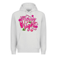 Dove Grey merry and bright Premium Hoodie - MaliasSmallBusiness
