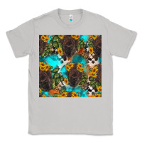 Moon Dust western bison and sunflowers seamless pattern Classic Tee - HRA Design Shop