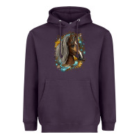 Plum western tennessee horse Heavyweight Hoodie - LillyAllenDesigns