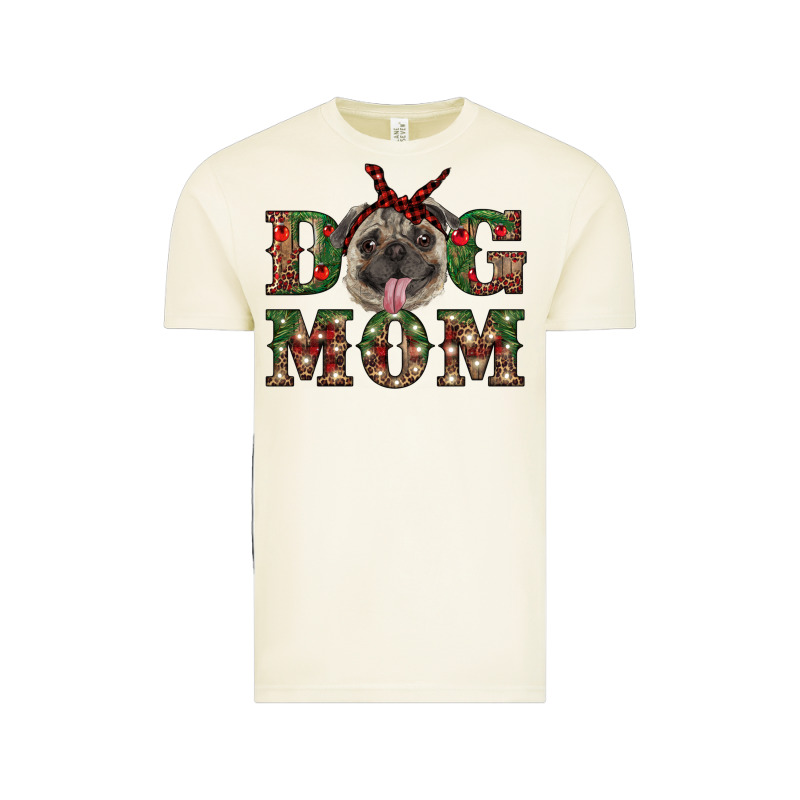 Christmas Pug Mom Vintage Tee by RanaPortraitStore | Teevron