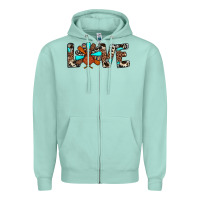 Seafoam love turkey Zipper Hoodie - JahusDesignShop