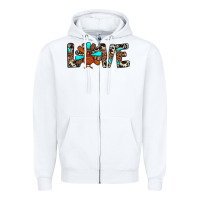 White love turkey Zipper Hoodie - JahusDesignShop