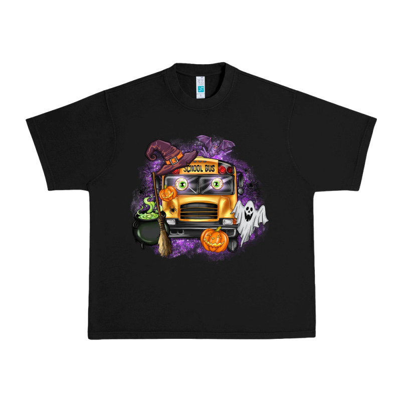 Halloween School Bus Urban Heavy Tee by texasbilliewilder | Teevron