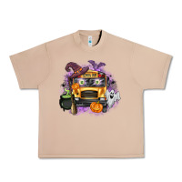 Burro Halloween School Bus Urban Heavy Tee - texasbilliewilder