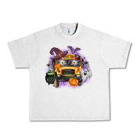 Lunar Rock Halloween School Bus Urban Heavy Tee - texasbilliewilder