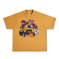 Peanut Butter Halloween School Bus Urban Heavy Tee - texasbilliewilder