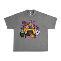 Tornado Halloween School Bus Urban Heavy Tee - texasbilliewilder