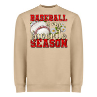 Baseball Is My Favorite Season Heavyweight Sweatshirt | Teevron