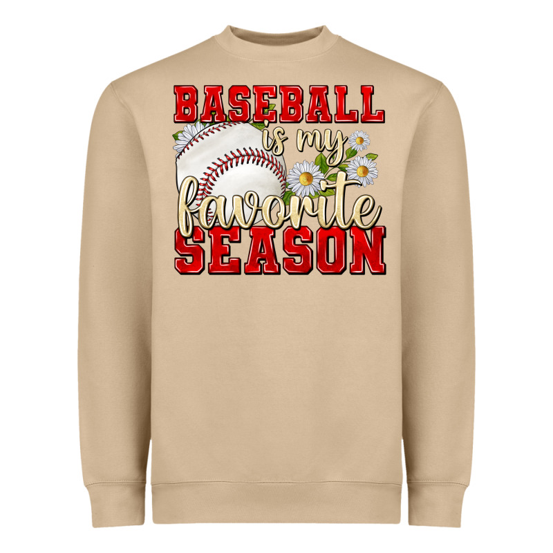 Baseball Is My Favorite Season Heavyweight Sweatshirt by texasbilliewilder | Teevron