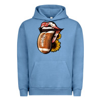 Pigment Pebble Blue football Urban Hoodie - Jasminsmagicworld