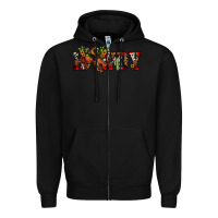 Black Christmas Howdy Bronco Rodeo Zipper Hoodie - JahusDesignShop