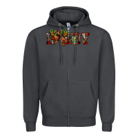 Smoke Christmas Howdy Bronco Rodeo Zipper Hoodie - JahusDesignShop