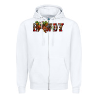 White Christmas Howdy Bronco Rodeo Zipper Hoodie - JahusDesignShop