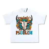 White somebody's problem Urban Heavy Tee - Zillion Design Studio