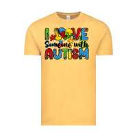Vintage Mustard i love someone with autism Vintage Tee - Zillion Design Studio