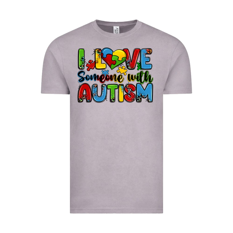 I Love Someone With Autism Vintage Tee by Zillion Design Studio | Teevron