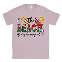 Lilac the beach is my happy place Classic Tee - CowhideDigitalArt