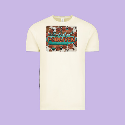 Not Perfect Just Forgiven Vintage Tee Designed By Barkaloodesign