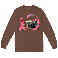 Chestnut floral cancer ribbon vintage camera Long Sleeve Tee - FaDigitalArtStudio