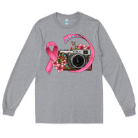 Heather Grey floral cancer ribbon vintage camera Long Sleeve Tee - FaDigitalArtStudio