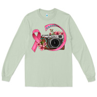 Matcha floral cancer ribbon vintage camera Long Sleeve Tee - FaDigitalArtStudio