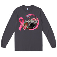 Smoke floral cancer ribbon vintage camera Long Sleeve Tee - FaDigitalArtStudio