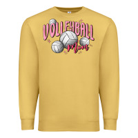 Antique Gold volleyball mom Premium Sweatshirt - MaliasSmallBusiness