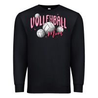Black volleyball mom Premium Sweatshirt - MaliasSmallBusiness