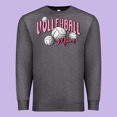 Volleyball Mom Premium Sweatshirt Designed By Maliassmallbusiness