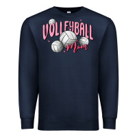 Navy volleyball mom Premium Sweatshirt - MaliasSmallBusiness