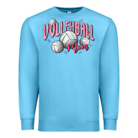 Ocean Blue volleyball mom Premium Sweatshirt - MaliasSmallBusiness