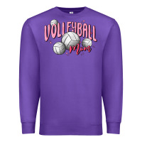 Purple volleyball mom Premium Sweatshirt - MaliasSmallBusiness