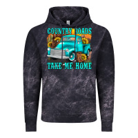 Cloud Black country roads take me home western Vintage Hoodie - texasbilliewilder