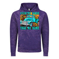 Cloud Purple country roads take me home western Vintage Hoodie - texasbilliewilder