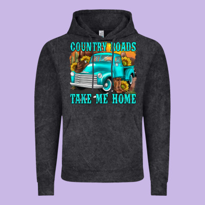 Vintage Hoodie country roads take me home western