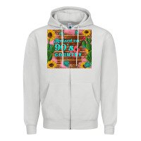 Dove Grey raised 90's country guitar cactus sunflower's Zipper Hoodie - Artiststas