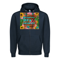 Navy raised 90's country guitar cactus sunflower's Zipper Hoodie - Artiststas