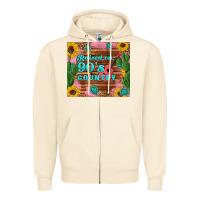 Sandshell raised 90's country guitar cactus sunflower's Zipper Hoodie - Artiststas