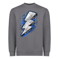 Storm volleyball lightning bolt Heavyweight Sweatshirt - Zillion Design Studio