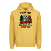 Antique Gold its the most wonderful time of the year Premium Hoodie - MaliasSmallBusiness