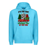 Ocean Blue its the most wonderful time of the year Premium Hoodie - MaliasSmallBusiness