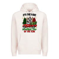 Pale Pink its the most wonderful time of the year Premium Hoodie - MaliasSmallBusiness