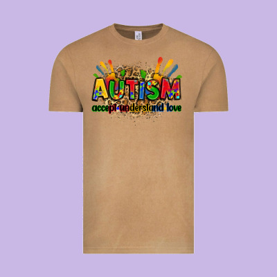Autism Accept Understand Love Vintage Tee Designed By Zillion Design Studio