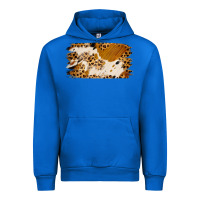 Cobalt leopard cowhide brushstroke Urban Hoodie - Jasminsmagicworld
