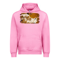 Fuchsia Pink leopard cowhide brushstroke Urban Hoodie - Jasminsmagicworld
