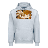 Heather Grey leopard cowhide brushstroke Urban Hoodie - Jasminsmagicworld