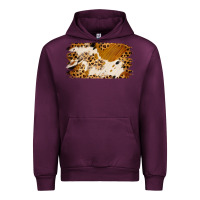 Mauve Wine leopard cowhide brushstroke Urban Hoodie - Jasminsmagicworld