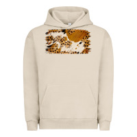 Pigment French Oak leopard cowhide brushstroke Urban Hoodie - Jasminsmagicworld