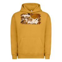 Pigment Peanut Butter leopard cowhide brushstroke Urban Hoodie - Jasminsmagicworld