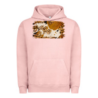 Pigment Salmon leopard cowhide brushstroke Urban Hoodie - Jasminsmagicworld